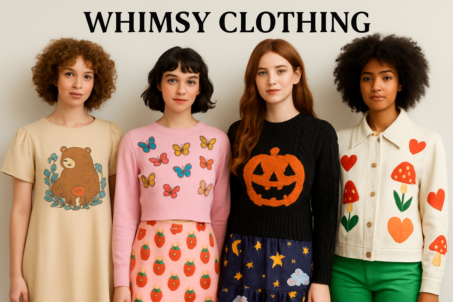 Unique statement clothing pieces from Whimsy Clothing